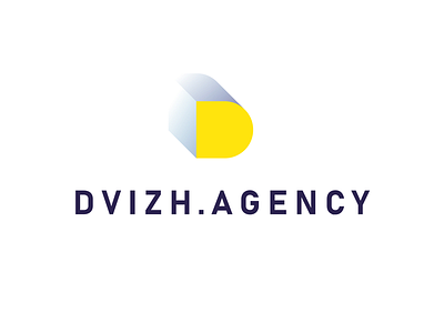 Dvizh.Agency d dvizh logo agency yellow