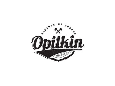 Opilkin wood axe opilkin logo black