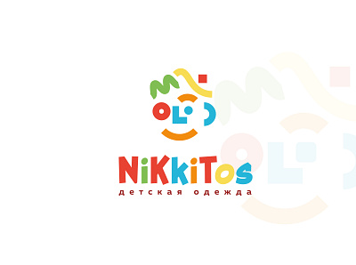 Nikkitos branding child colors creative design logo