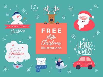 Free Christmas Illustrations advertising artwork banner bannersnack christmas christmas card christmas flyer christmas tree design free illustration invitation pack package packaging poster