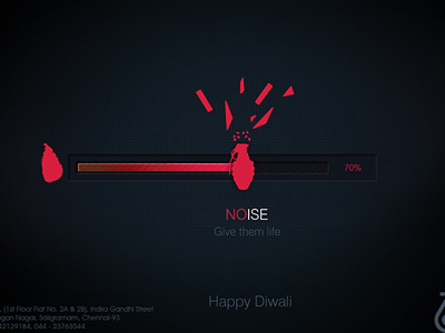NOISE 70 diwali edm happy invite mailer noise
