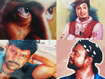 My Old Signboard Paintings ajith cine actors tamil cutout drawing jj mgr painting rajani signboard vijay vikram