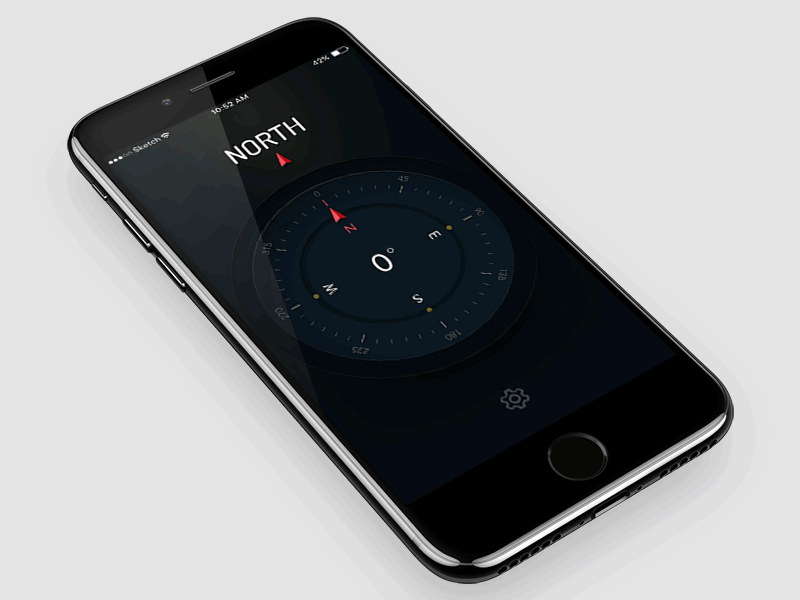 Compass-Interaction compass interaction ios iphone mobile navigation ui vd