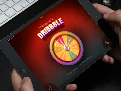 Welcome to Dribbble 4x draft game gameui invite ios ipad lucky luckyspin luckywheel welcome wheel