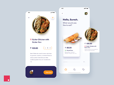 Food Ordering App Concept app food ordering interaction interaction design invision studio ui ux