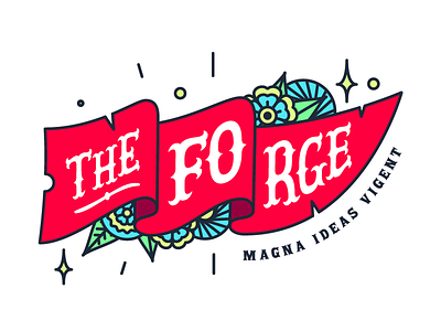 The Forge - Magna Ideas Vigent brand design flag flowers grotesque latin logo logo collection pirate
