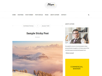 Blogex Sidebar View blog blogger clean creative design fashion gallery lifestyle minimal modern music personal