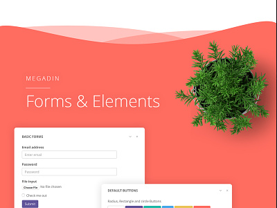 Megadin Form & elements admin application backend dashboard element form graph ui ui component user interface