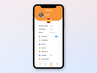 Settings (DailyUI Challenge 007)