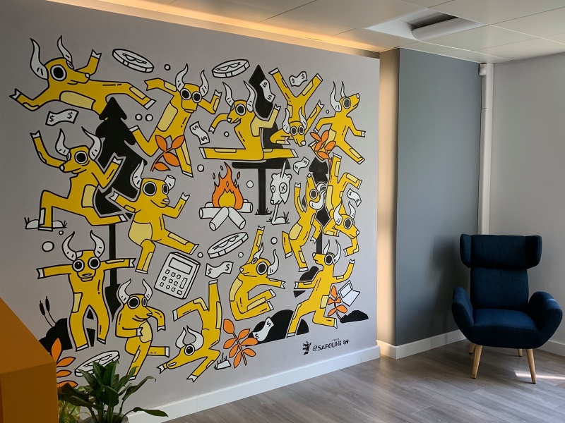 Office Mural by Stefanos Pletsis on Dribbble