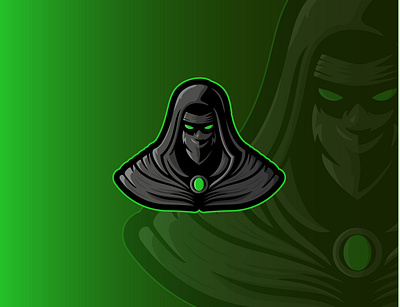 Green Avatar design esport illustration logo mascot