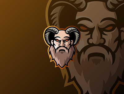 Faun design esport gamer gaming gaming logo logo mascot twitch twitch logo vector