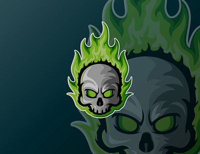 Blazing Skull design esport gamer gaming gaming logo illustration logo mascot twitch twitch logo