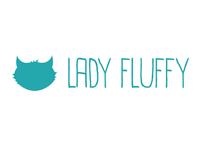 Lady Fluffy's logo breeding cat contact page drawing illustrator maine coon web webdesign