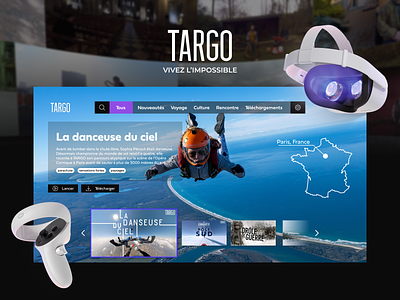TARGO VR APP design interactive design redesign ui virtual reality vr vr app