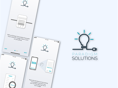 Paradigm Solutions Mockup2 adobe app design illustration illustrator logo solutions ui ux uidesign uiux uxdesign xd