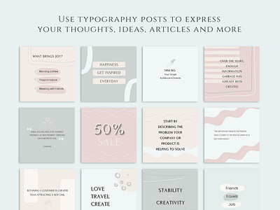 Roxy - 100 Tender Instagram Templates CANVA