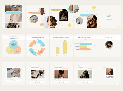 Coach Carousel Templates - Step by Step branding canva canva template carousel creative design fashion girl instagram instagram template people post design post instagram social media template