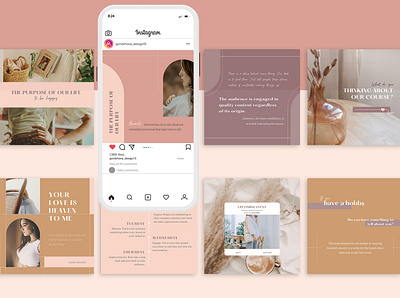 100 Multipurpose InstaTemplates | CANVA canva canva template canva templates design girl graphic design instagram instagram template multipurpose multipurpose template people post design post instagram social media template templates typography