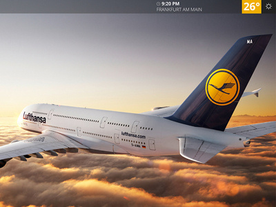 Lufthansa Inflight Entertainment System graphic design ui user interface