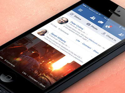 Facebook Newsfeed iOS 7