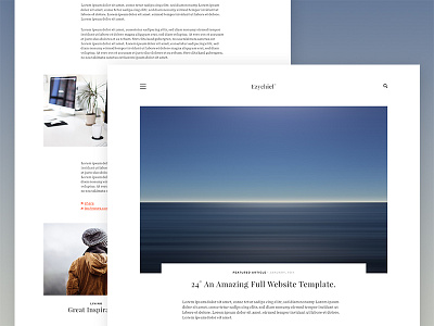 Ezychiel° – Blog Magazine Layout blog grid magazine minimal portfolio template ui website