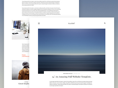 Ezychiel° – Blog Magazine Layout