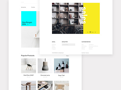 Shop Shot #3 ecommerce interior minimal shop webdesign