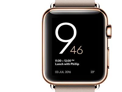 Apple Watch – Alternative Watch Face apple face minimal ui watch