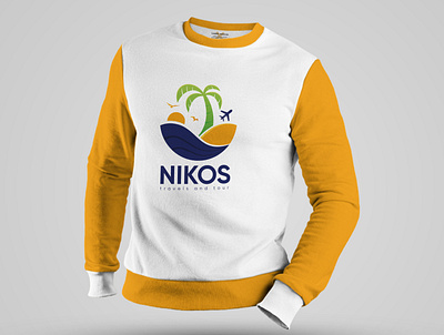 Nikos Yellow Shirt Design branding design minimal