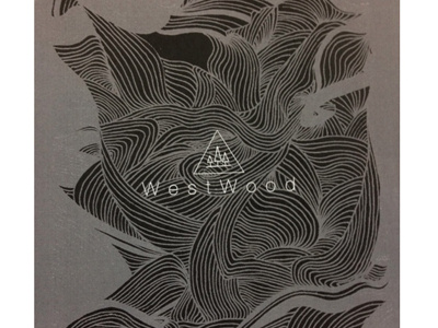 Westwood Visual Identifier logo pen drawing design trees triangle wave westwood