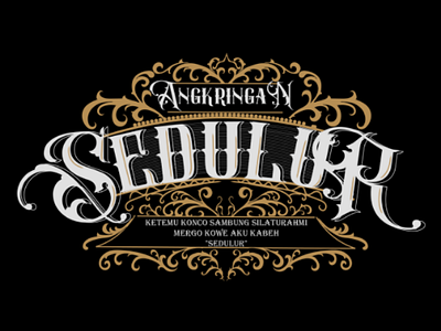 Angkringan Sedulur tipography logo graphicdesign