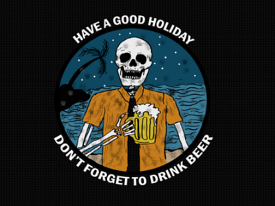 Skull holiday vintage tshirt cloth design