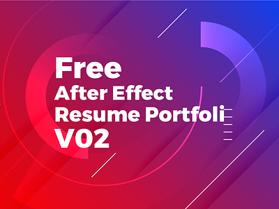 Free Download After Effect Degital Portfolio Resume/CV V02