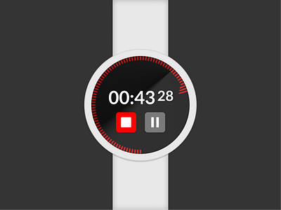 Daily UI Challenge 014 - Countdown Timer countdown countdowntimer daily ui dailyui dailyui 014 design figma figmadesign fitness band smart watch smartwatch stopwatch ui ux