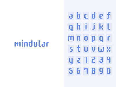 mindular font branding font font design logo