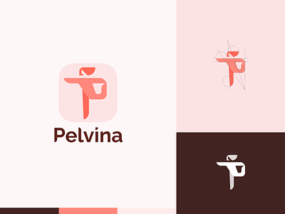 App Icon Redesign app icon branding female geometry gesture letter p logo p women yoga