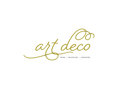 Art Deco Logo architecture art brand branding corporate deco design interior interior design landscape landscaping logo