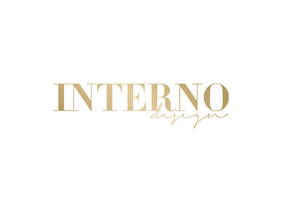 INTERNO design brand branding decoration design elite gold interior interior design logo luxury