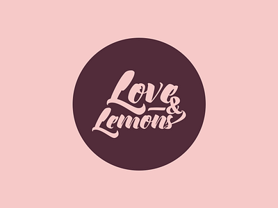 Love & Lemons boutique branding contemporary design lemons logo love modern quartz rose simple