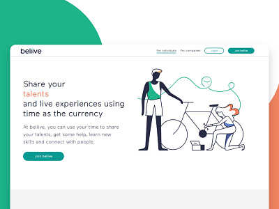 Beliive Website admin art direction beliive business illustration ui ux webdesign website concept website design