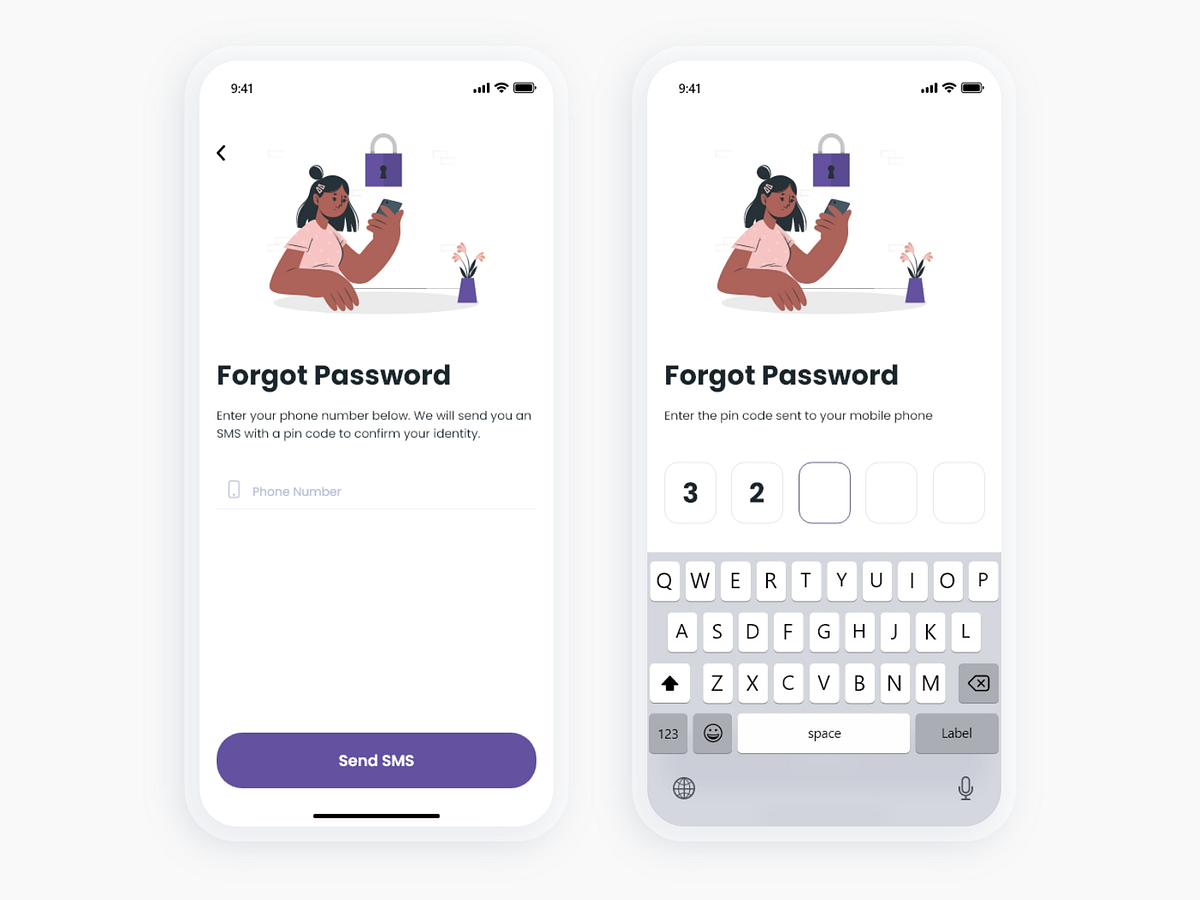 Forgot Password Screens By Hend Elgohary On Dribbble