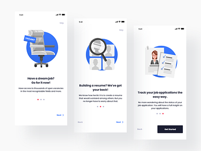 HUNTED Onboarding Screens