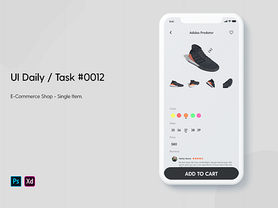 Daily UI / Task #012 - E-commerce Shop dailyui illustration mobile app design mobile ui ui ux uidesign uiux uiux design uiuxdesign uiuxdesigner