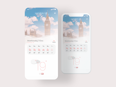 Minimal Weather App design forecast illustration mobile app uidesign uiux design weather weather forecast