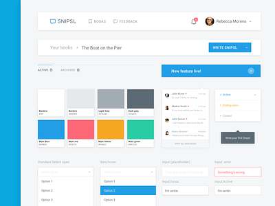 Styleguide porn color elements guide interface sketch style ui ux web