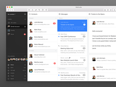 Mailcube macOS App by Pedro Brandão for Significa on Dribbble