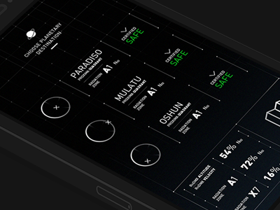 Atmos UI design iphone minimal dark ui interface