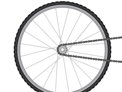 Rear bike wheel