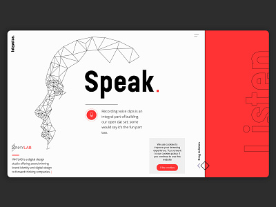 Landing page design : inkyvoices design graphic design landing page ui user interface ux uxui website